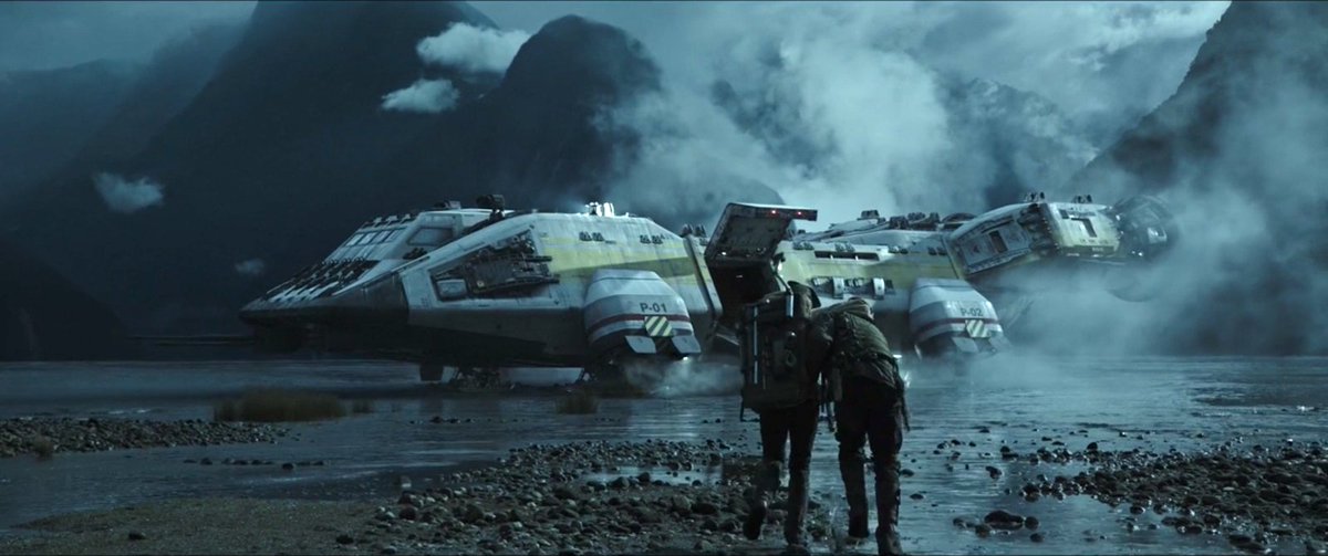 TheSpaceshipper's tweet photo. Alien Covenant (2017): Lander One, art by Steve Burg https://t.co/hQFKB1SdRT