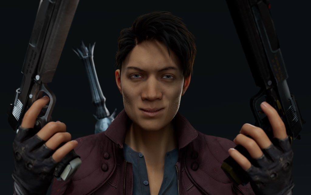 DavisNoir's tweet photo. #DigitalArtwork by @shinfrancois Inspired by the character #Dante from #Capcom #Videogame #Series #DevilMayCry #DmC #Capcom #NinjaTheory #Videogames #AWPFilms #DeathAndRebirth #DigitalArt #DigitalCharacterArt #VFX #BIPOC #RepresentationMatters #Diversity #Inclusion #Equity https://t.co/eCWz1Y7LPf