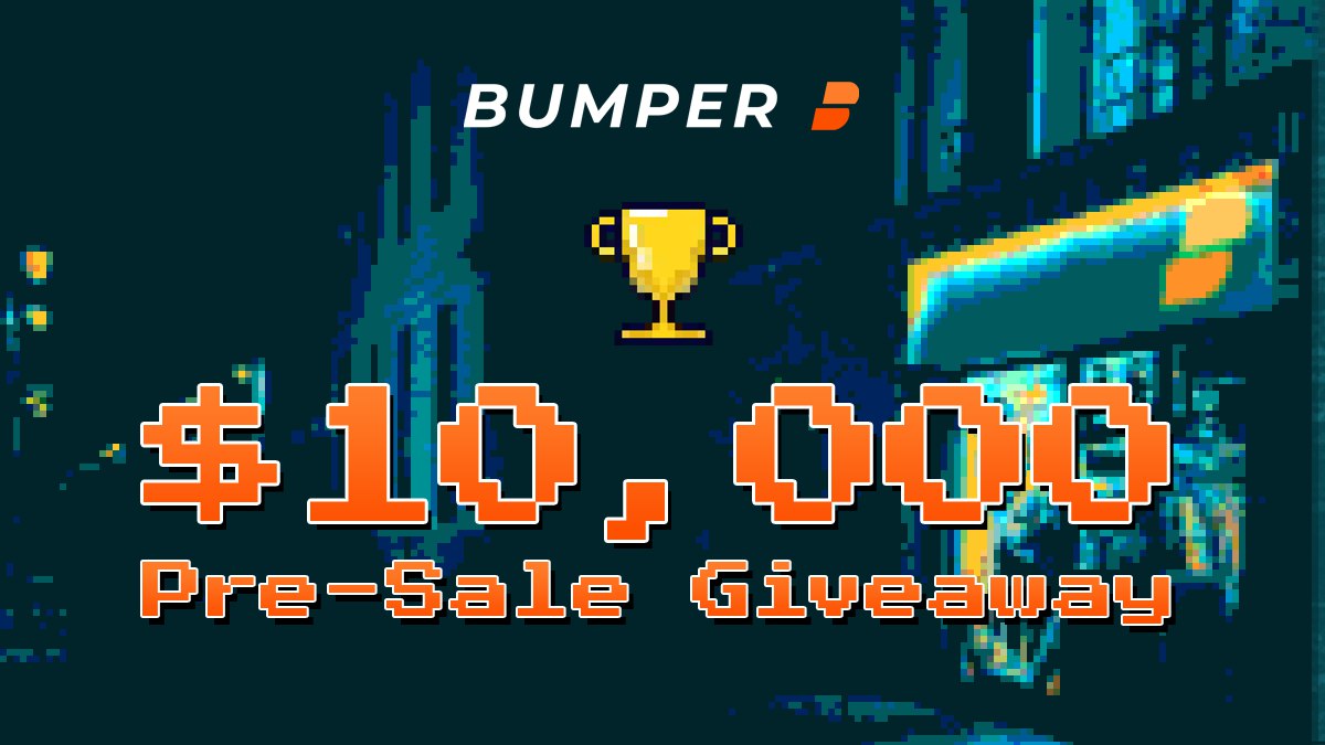 CryptoTownEU's tweet photo. 🚀 Airdrop: Bumper
💰 Value: $10,000
💸 Tokens: worth $10,000
📅 End Date: 20th oct 2021
🏦 Distribution Date: After token launch

Go to the Airdrop Page
https://t.co/cKYOzHGkxr

#Airdrop #Crypto #Airdrops #cryptocurrency #giveaway https://t.co/4c2EonoLen