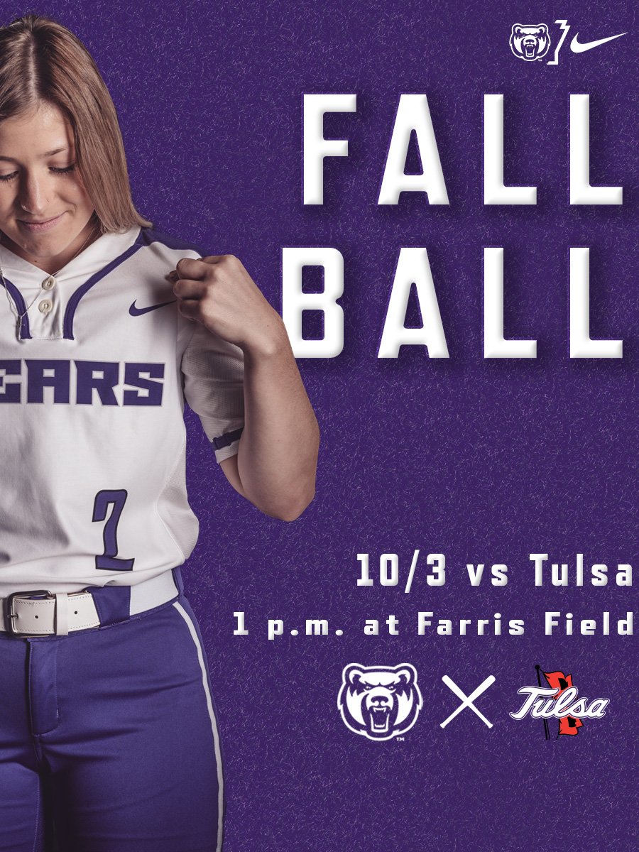 SUNDAY we are home for the first of four weekends of fall ball. Up first is Tulsa starting at 1 p.m. here at Farris Field.