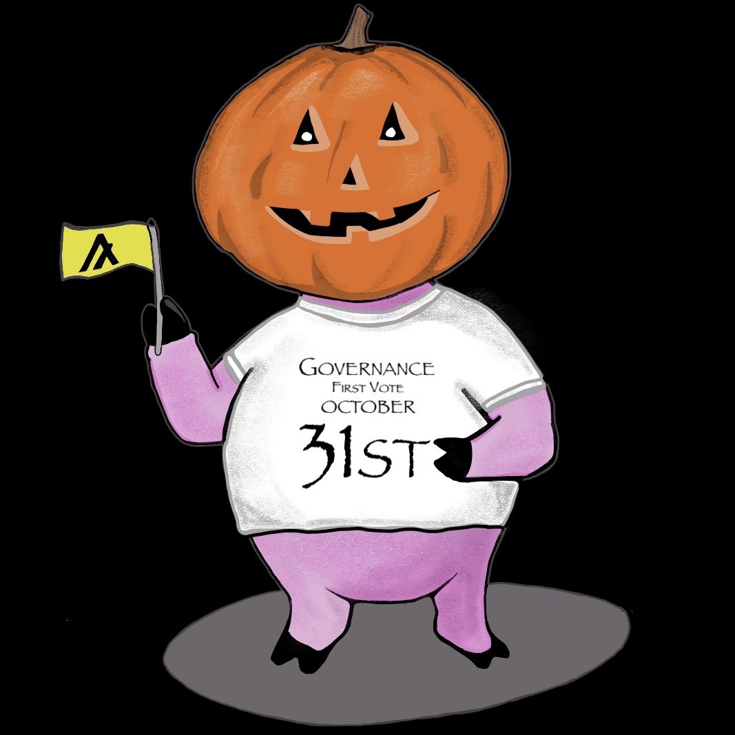 algopiggles's tweet image. Don&apos;t forget to Vote October 31st, In case you need a reminder Piggles got you covered with this great NFT 👇ab2.gallery/asset/352991839 $algo #Governance