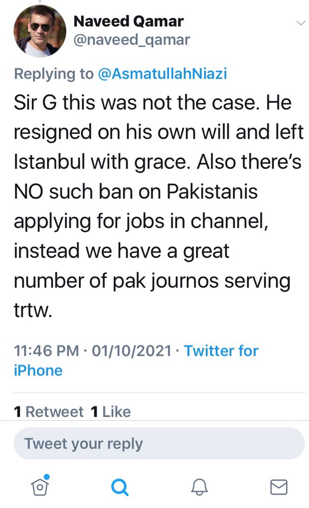 AsadAlii28's tweet photo. @SanaullahDawn Tasali hae tairi @AsmatullahNiazi?
Coming direct from Trt World. https://t.co/Lc7CiYAgxP