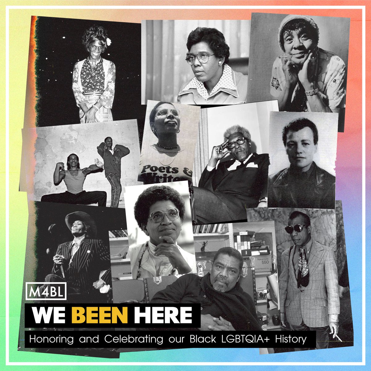 October is National LGBTQIA History month, and Movement for Black Lives is excited to celebrate and honor our Black Queer, Trans, Gender Non-Conforming, Non-Binary, and Intersex history all month long. #LGBTQIA+ #TGNCI