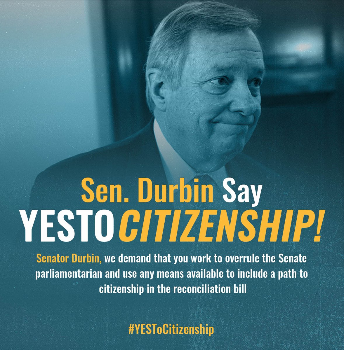 .<a href="/SenatorDurbin/">Senator Dick Durbin</a> and <a href="/SenSchumer/">Chuck Schumer</a> you must fight with every tool available to keep a broad Gpathtocitizenship for undocumented immigrants in the #BuildBackBetter agenda. The country supports this, and updating the registry is a viable option. GYEStoCitizenship