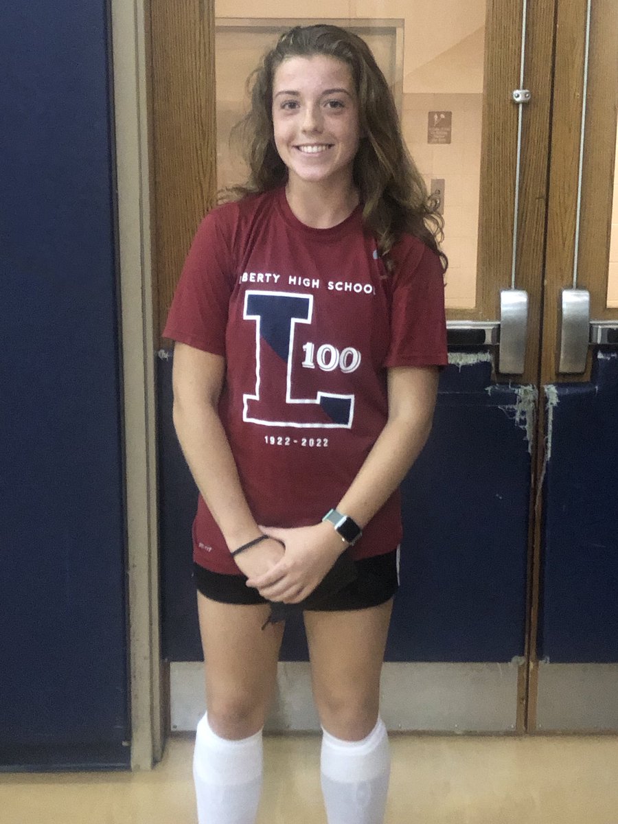 Congrats to ⁦<a href="/TaviaFleckstei1/">Tavia Flecksteiner</a>⁩ !!! We had two standout performances this week so had to pick another winner! 3 goals against rival freedom!! ⁦<a href="/LibertyHSFH/">LHS Field Hockey</a>⁩ 🔴🔵🔴🔵💯💯