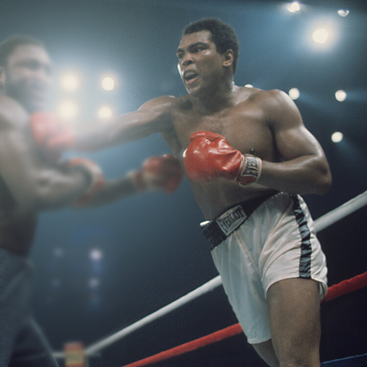 On this day in 1975, Muhammad Ali fought Joe Frazier for the third and final time for the “Thrilla in Manila.” Ali won after 14 rounds, when Frazier’s trainer stopped the fight. 

#MuhammadAli #JoeFrazier #HeavyweightChampionship #ThrillainManila #Boxing #Icon #Legend