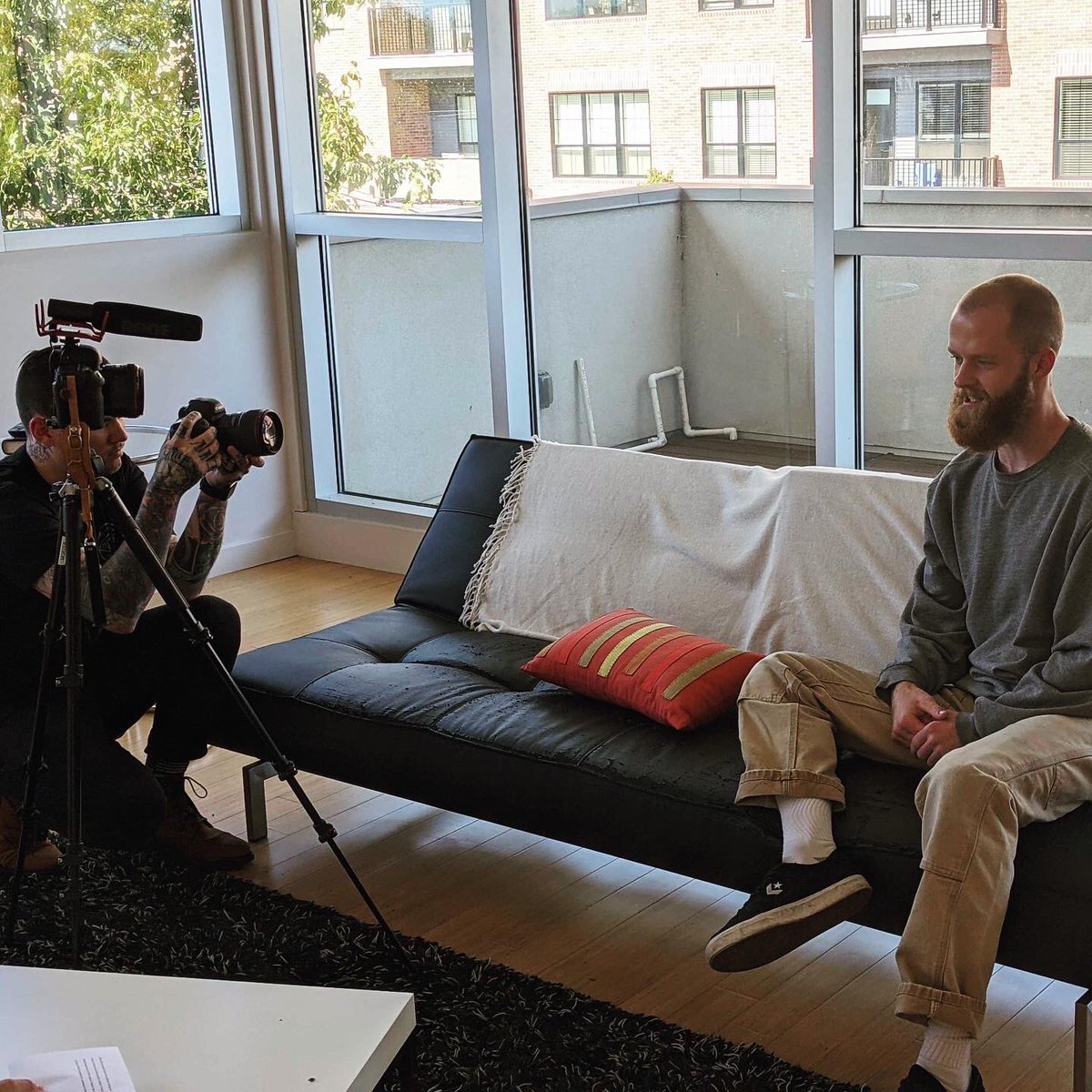 🎥 The Modern’s marketing team visited our friends at <a href="/realart/">Real Art</a> today! We chatted up with <a href="/nickAD/">Andy Nick</a> &amp; 2018 grad <a href="/Philip_Heiss/">Philip Heiss</a> about how designers can influence our communities! Stay tuned… #PowerofDesign