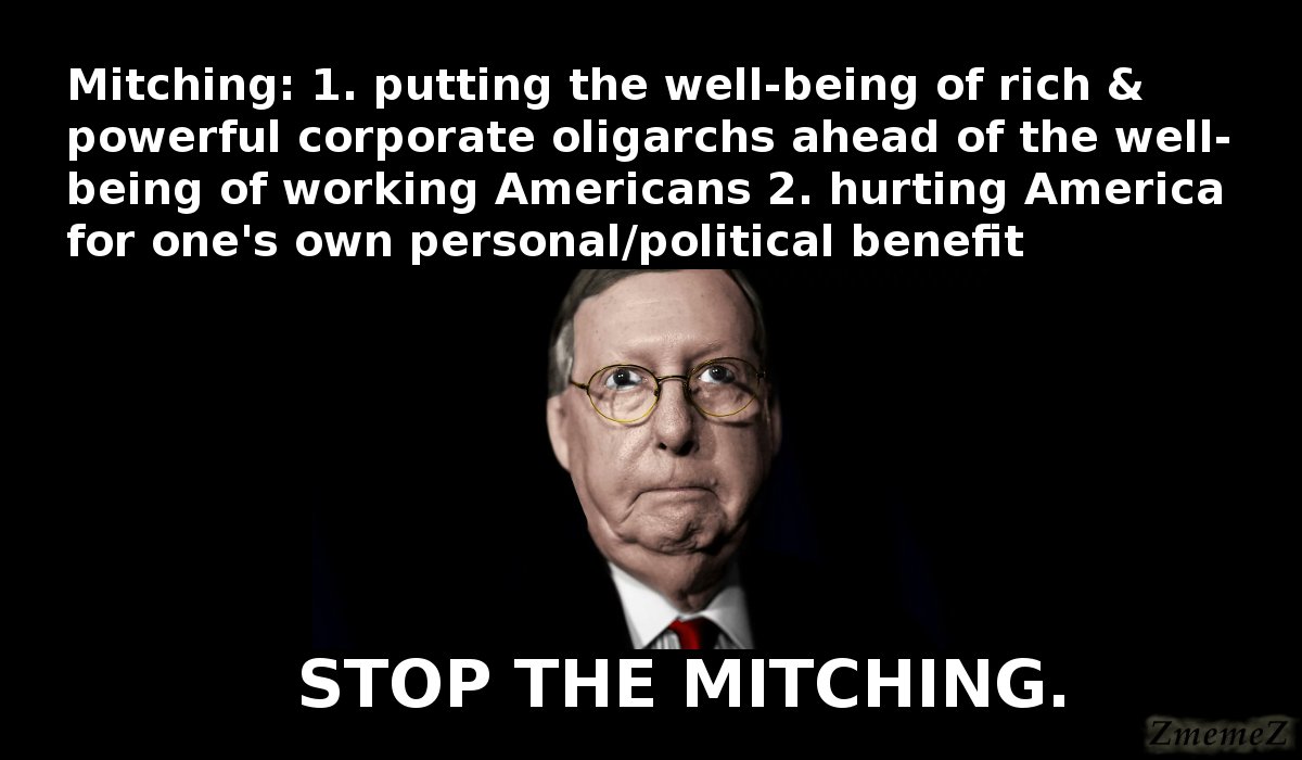 ZhiZhuWeb's tweet photo. @WajahatAli It's called Mitching.
And the GOP (as well as Manchin & Sinema) needs to #StopTheMitching https://t.co/qCGubWJBAI