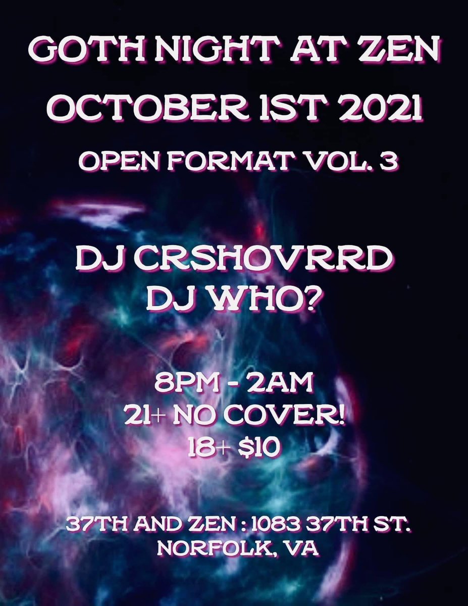 DjWho757666's tweet photo. See you tonight #norfolk @37thnZen https://t.co/IWMxzzmSiH
