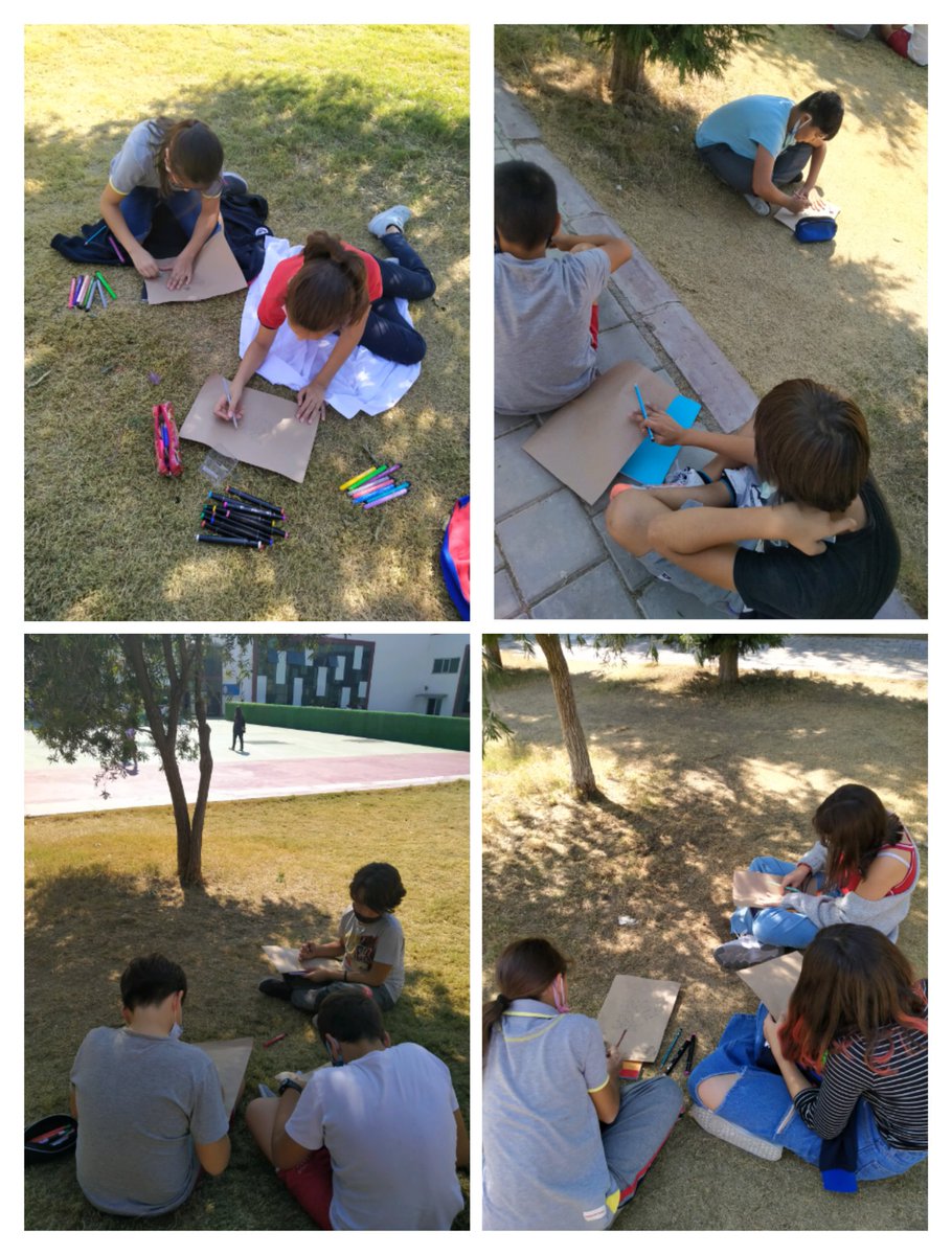 Bugün kendimizi dışarı atıp ağaçları ve dökülen yaprakları inceledik. Sonra da onları geri dönüştürülmüş kağıtlara çizdik 🎨🖌️ Hoşgeldin Ekim 🥰🍁🍂 <a href="/Olcayozbey/">Olcay Özbey</a> <a href="/hayripadak/">Hayri Padak</a> <a href="/Birsen_Aydin_BK/">Birsen Arıkan Aydın</a> <a href="/sirinturkcelik/">Şirin Türk Çelik</a> <a href="/secilbas1980/">Seçil Baş</a> <a href="/ilkay_tandogan/">İlkay Nazlı Tandoğan</a>