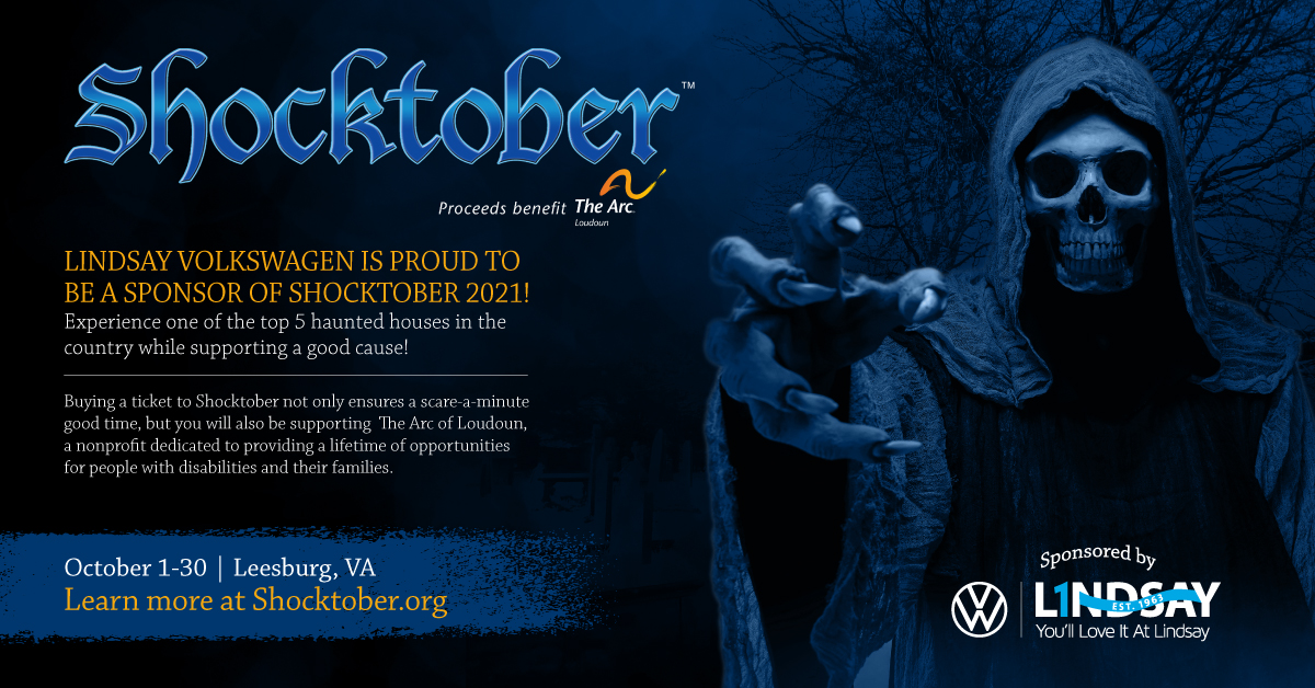 Lindsay Volkswagen is proud to be a sponsor of Shocktober 2021! 🦇 🎃 Experience one of the top 5 haunted houses in the country while supporting a good cause! Buy your tickets NOW! 👉bit.ly/3uue5cM