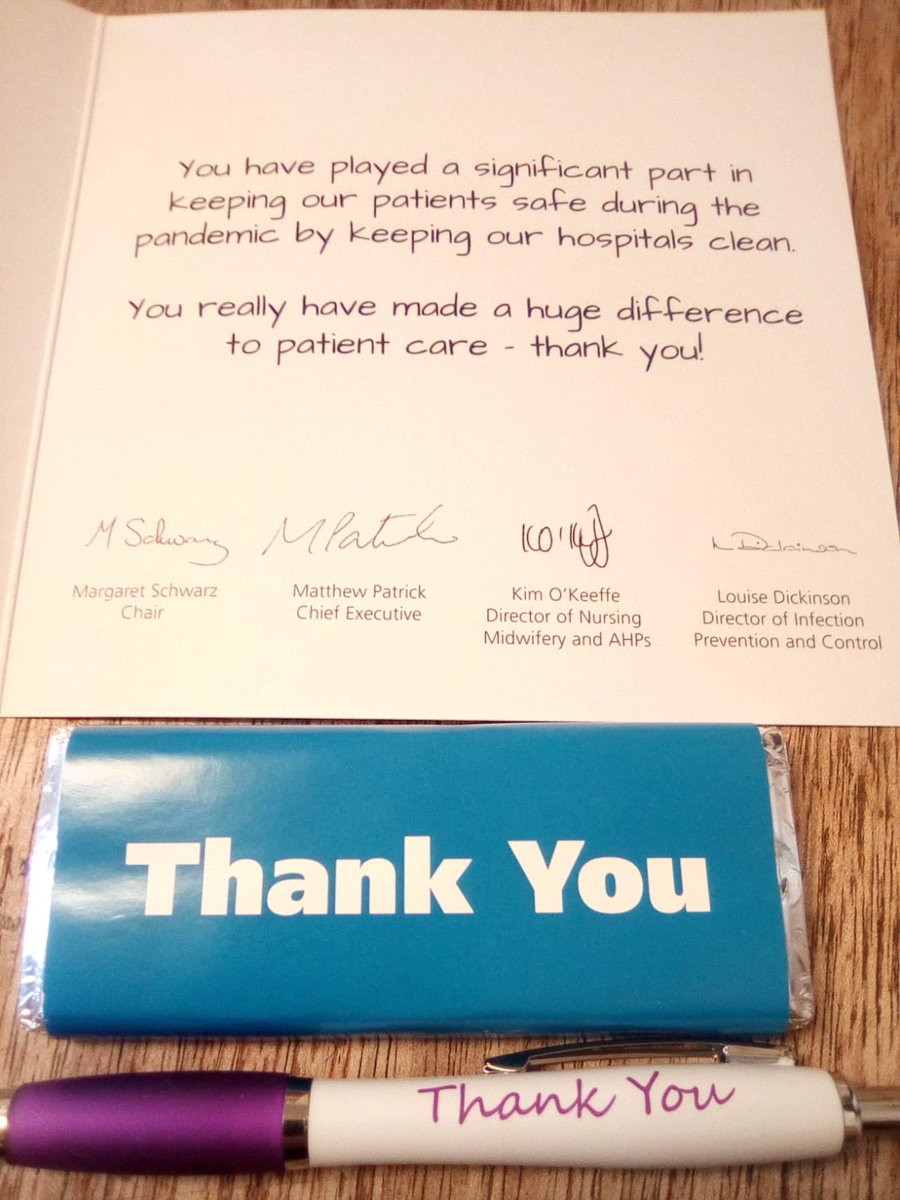 An NHS thank you to a porter who worked throughout the pandemic - what an insult