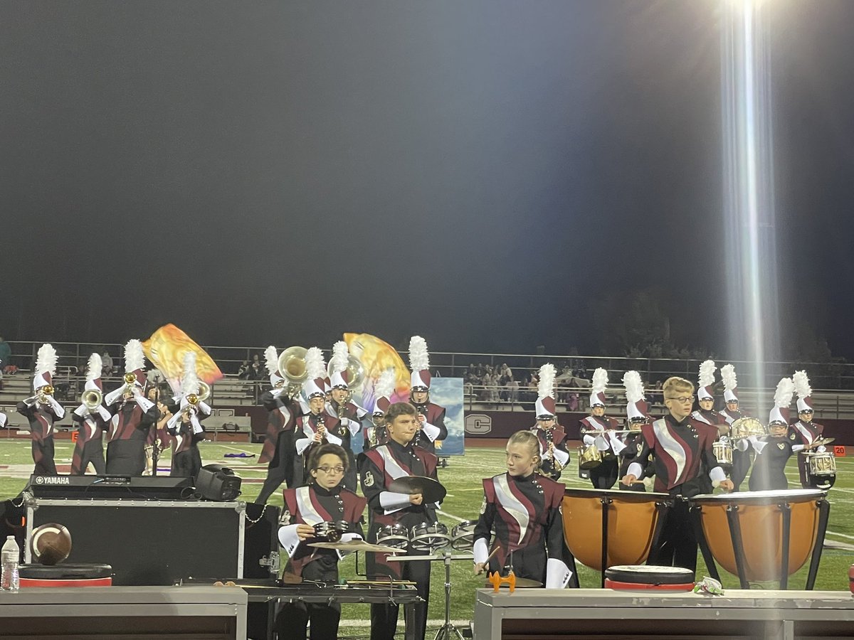 JCWildcatsMusic's tweet photo. Wildcat Marching Band making our community proud at the Homecoming game! https://t.co/EqqQ6WV3hV