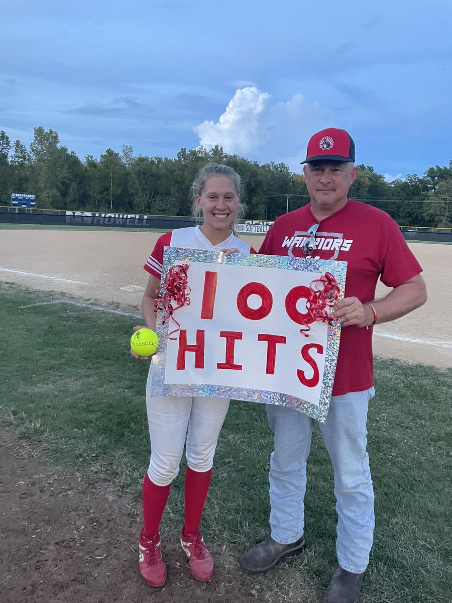 Congrats to <a href="/KathrynMcchris1/">Kathryn Mcchristy</a> on her 100th Hit! We are so proud of you!  

<a href="/warrentonsoftb1/">@warrentonsoftball</a> <a href="/ADWarrenton/">Warrenton Activities</a> 

#100hits #swaggy101 #adventuresofbear #16OnTheField1inMyHeart