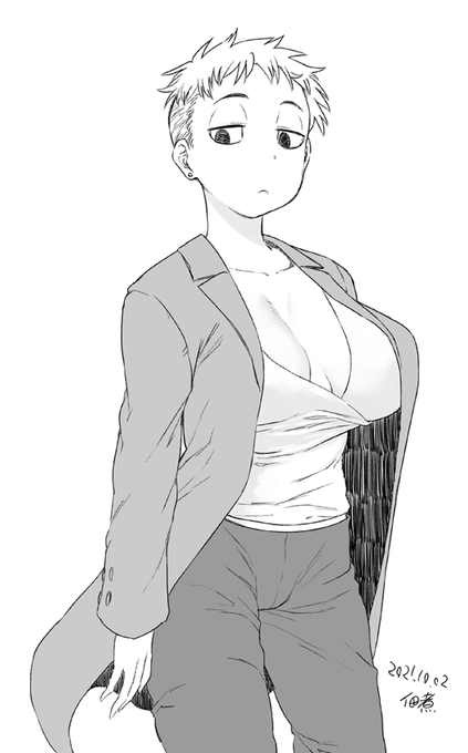 落書き #ショート巨乳教 