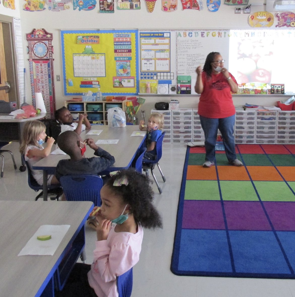 Mrs. Vaughn makes learning fun with a fantastic apple learning activity!