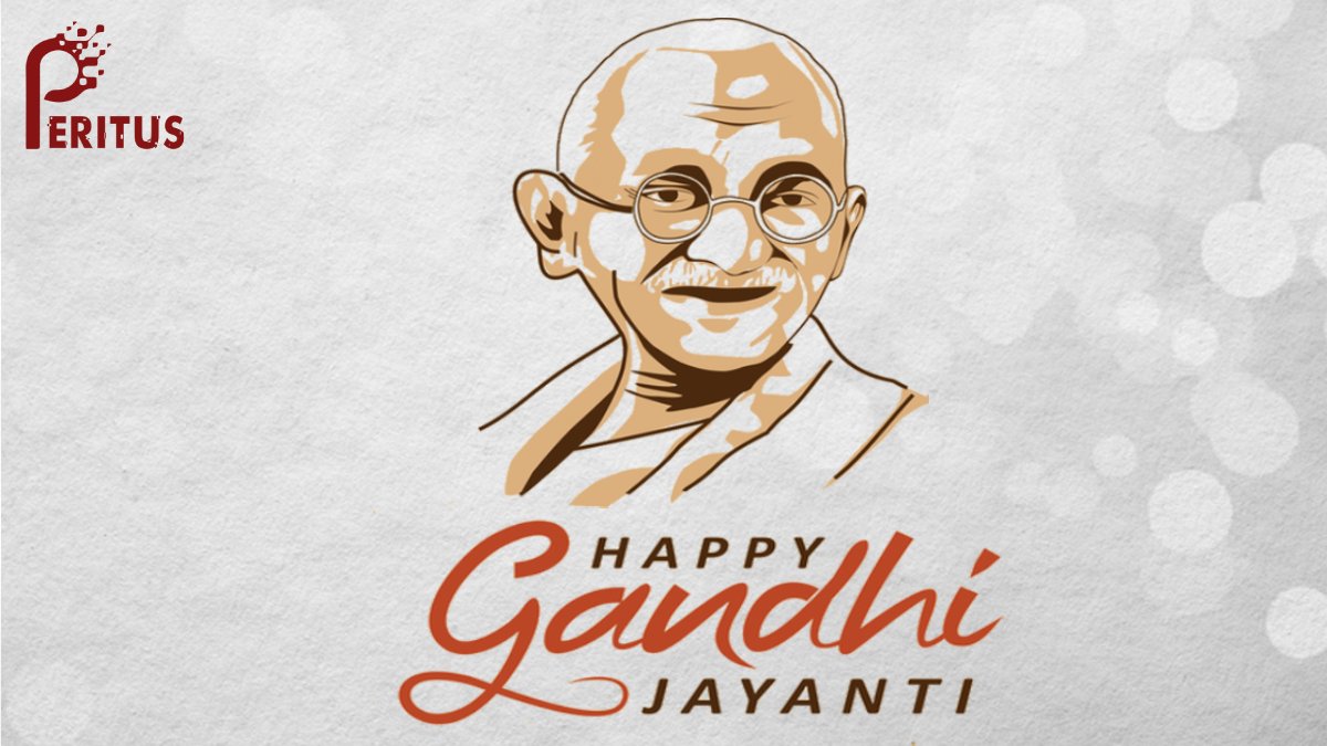 PeritusInfotech's tweet photo. Happy Mahatma Gandhi Jayanti

#GandhiJayanti #MahatmaGandhi #MahatmaGandhiji #MahatmaGhandi #MohandasKaramchandGandhi https://t.co/07sCXK9GDV
