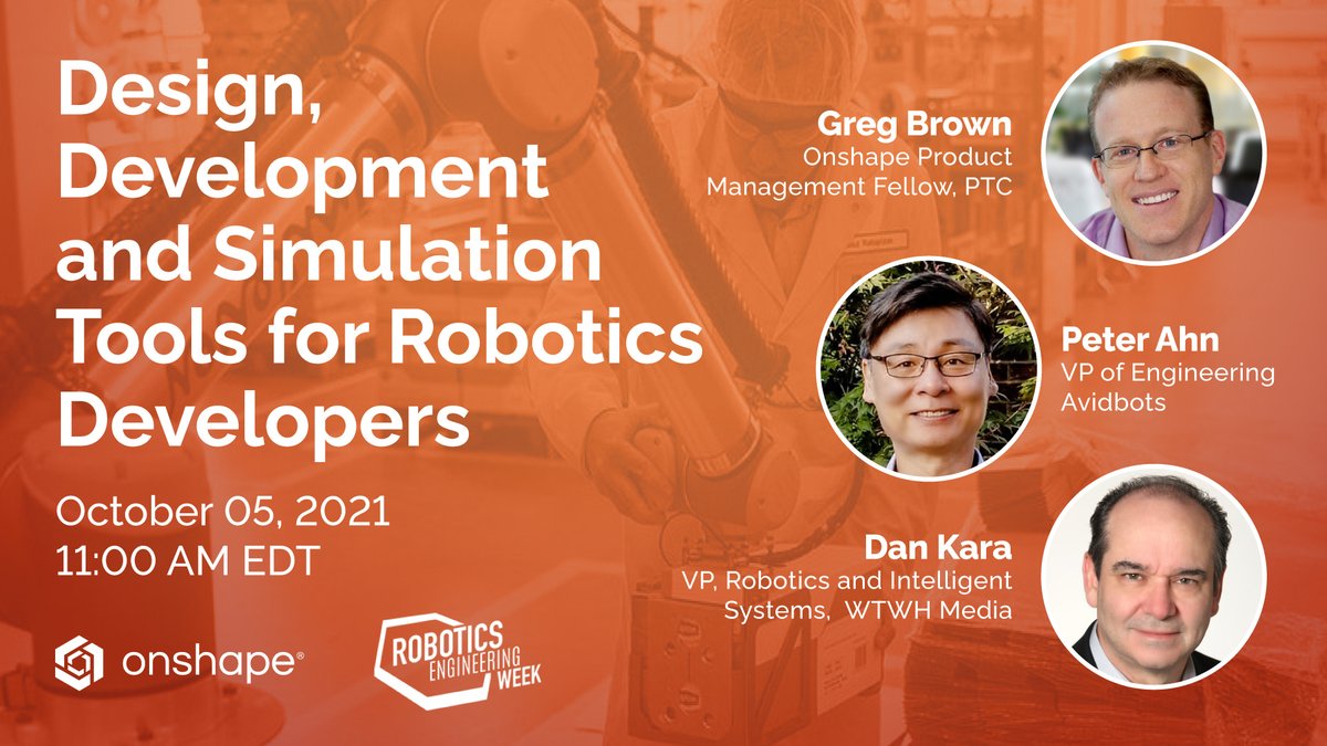 Avidbots's tweet image. @Avidbots Peter Ahn will be joining PTC's Greg Brown with Dan Kara to discuss robotics design, development, and innovation.
See you at Robotics Engineering Week's keynote session, 10/5, 11:00 am ET.
lnkd.in/d6E5z4ct
#roboticsdesign #ProductInnovation #PTC #Avidbots