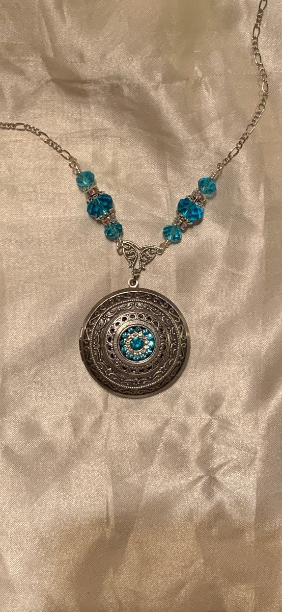 Excited to share this item from my #etsy shop: Victorian locket, vintage photo locket, peacock beads, faceted beads, rhinestones, birthday gift for her, https://t.co/UlOkrwRTdn https://t.co/rFidOlRFu1