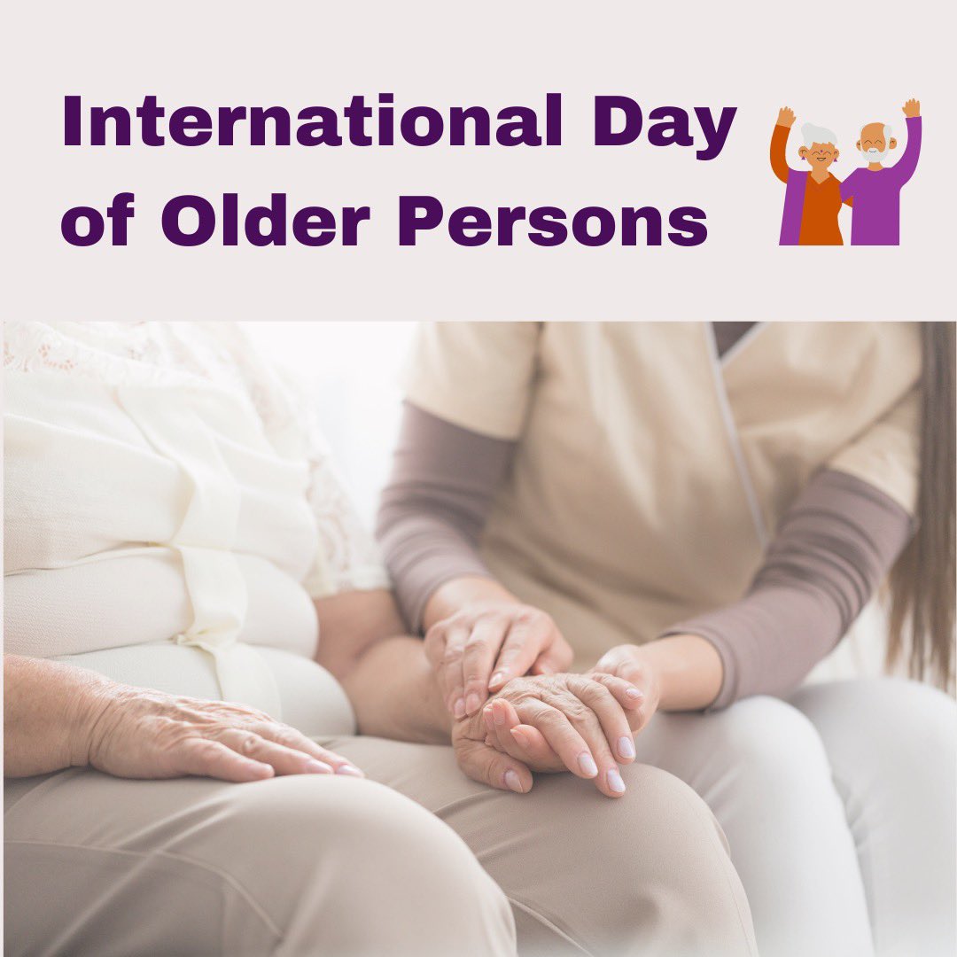 Happy October! Today is International Day of Older Persons. Celebrate by spending time and love with those closest to you and enjoy the beginning of fall with some fresh air!
