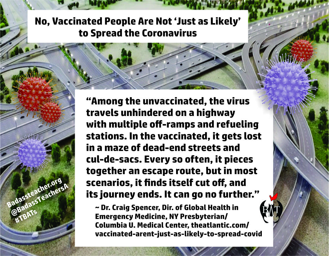Maine BATs (@mainebats) on Twitter photo Don't get on that #Covid superhighway! Keep yourself & others safe.
#GetVaccinated #VaccinesWork
theatlantic.com/ideas/archive/… #TBATs <a href="/NHampshireBATs/">New Hampshire BATs</a> <a href="/massbats/">MassBats</a> <a href="/RhodeIslandBats/">Rhode Island BATs</a> <a href="/VermontBATs/">VermontBATs</a> <a href="/ctbadassteacher/">ctbadassteachers</a> Don't get on that #Covid superhighway! Keep yourself & others safe.
#GetVaccinated #VaccinesWork
theatlantic.com/ideas/archive/… #TBATs <a href="/NHampshireBATs/">New Hampshire BATs</a> <a href="/massbats/">MassBats</a> <a href="/RhodeIslandBats/">Rhode Island BATs</a> <a href="/VermontBATs/">VermontBATs</a> <a href="/ctbadassteacher/">ctbadassteachers</a>
