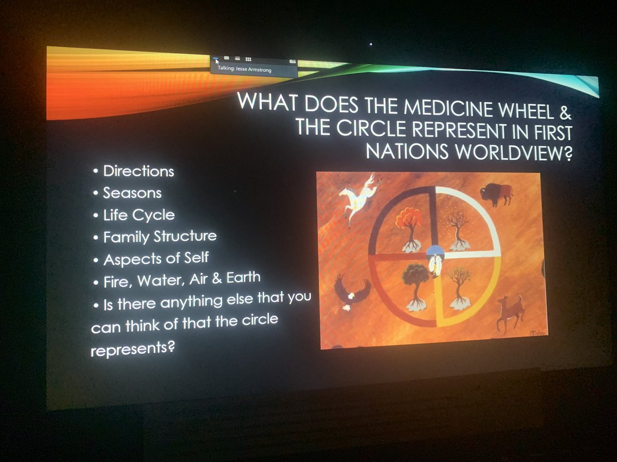 Grateful to have <a href="/GSSD204/">Good Spirit SD</a>’s Indigenous Student Success Consultant, Jess Armstrong, speak to Gr 11 students about the sacred meaning of the medicine wheel!