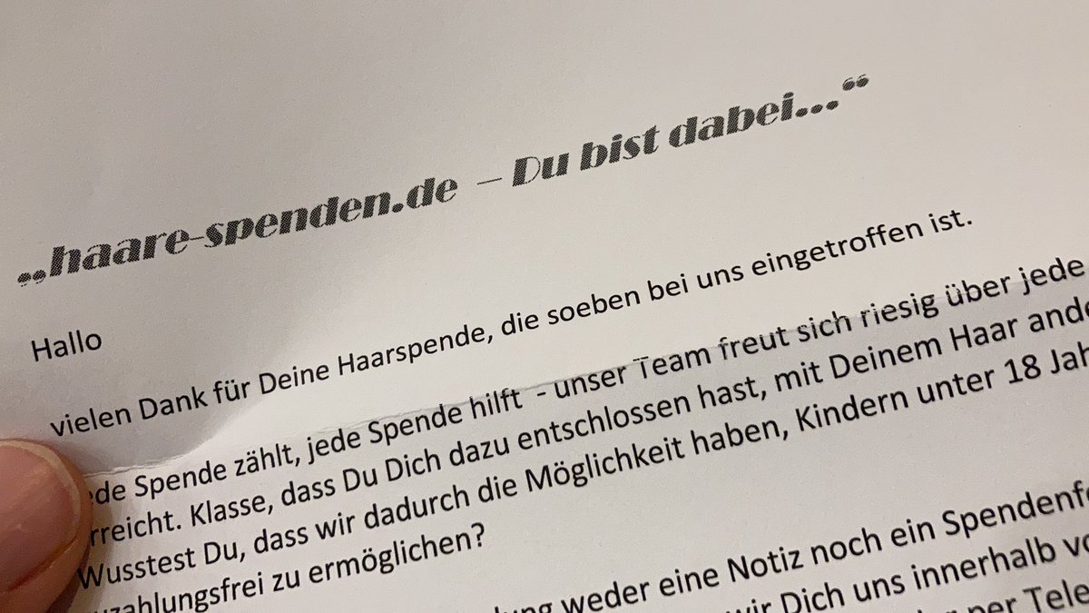 gismo1978's tweet photo. Na das freut mich aber #Haarspende https://t.co/CyA5HdDwjc