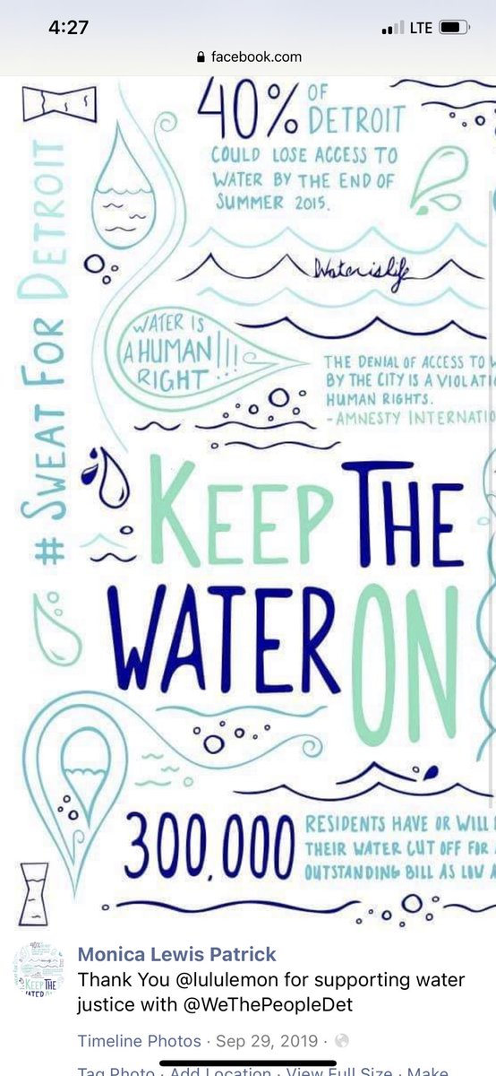 WeThePeopleDet's tweet photo. @WeThePeopleDet we tell the story of how the employees of #lululemon in Michigan stood up w/ community to #KeepTheWaterOn in #Michigan as a #HumanRight2Water and #Sanitation #SALUTE https://t.co/mqpf7XbwuT