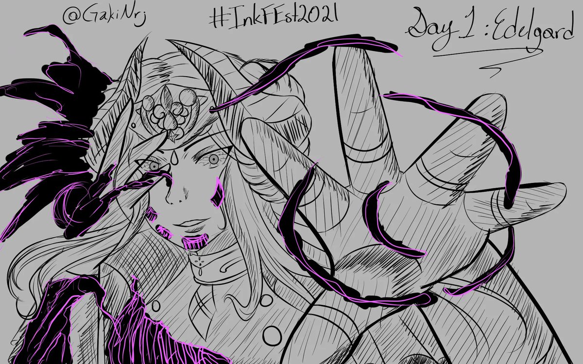 Gaki1505's tweet photo. Day 1: Edelgard
October is here and so the challenge! I hope you like the drawing!
Follow me in Instagram and Facebook!
#InkFEst2021 #fireemblemthreehouses #fireemblem #edelgard #fallenedelgard https://t.co/hMaWjNrCTs
