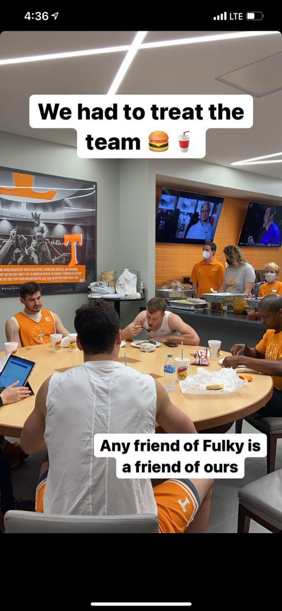 fulkerson_john's tweet photo. Thank you to @palsweb for feeding my teammates and me after practice today. It felt to great to have PAL’S IN KNOXVILLE! #justsayin https://t.co/VqoTXZh77j