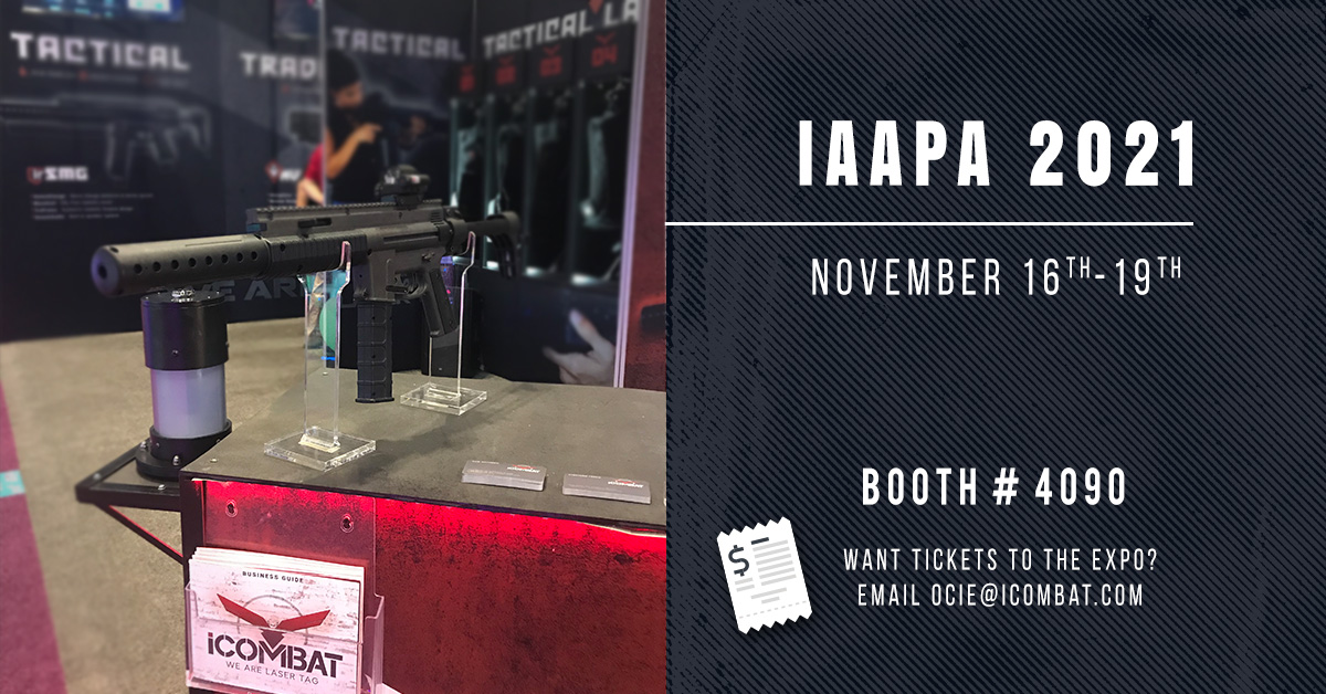 iCombatEquipmnt's tweet photo. It's that time of year again for iCOMBAT to travel to Florida for the IAAPA Expo this November! We are excited to get back to the booth and show everyone the new Valkyrie! Want to see it in person? Email ocie@icombat.com if you're interested in tickets. https://t.co/RE5nHmVcqq
