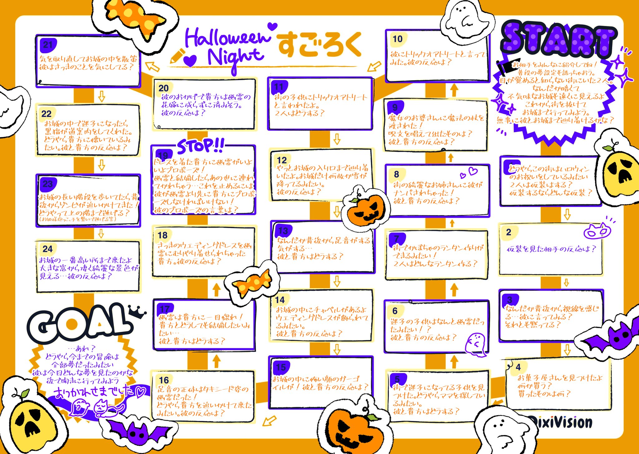 辉 ハロウィン限定夢女子すごろく作りました 皆さん使ってくれたら嬉しいです T Co Tito7ifos0 Twitter