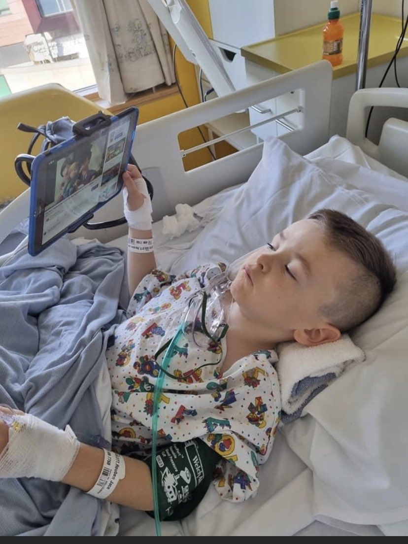 JayHarrison_20's tweet image. My nephew Reuben recovering today after his major op that will hopefully give him a better life. #littlewarrior
