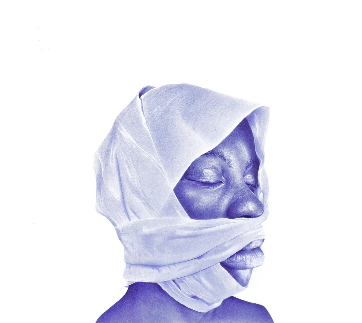 Ponyekwereart's tweet image. Hello #drawingwhileblack and #blacktober My name is Patrick, I’m a ballpoint pen artist and these are my drawings.