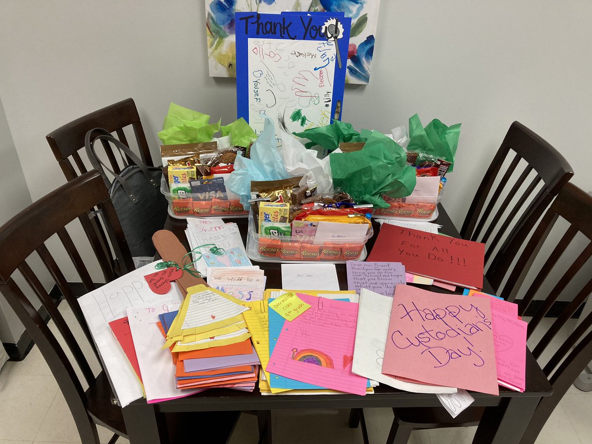 What a team, right here! Ms. Sherrie, Mr. Frank, and Mr. Joe are simply AMAZING! They work so hard to make sure our school is safe and clean. The words 'thank you' aren't nearly enough to express our gratitude. THANK YOU!! Happy National Custodian's Day! #DragonsROAR