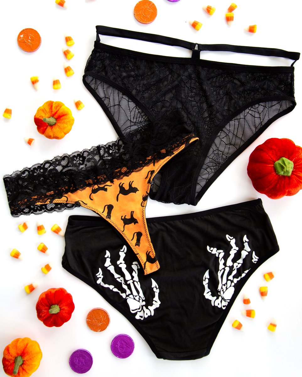 knotty_knickers's tweet photo. Have you met our Spooky collection yet? Available only while supplies last. Pick yours up under the Knotty Extras tab! π§‘π€
https://t.co/MKJiY235r3
#KnottyKnickers #GetKnotty #SpookyCollection https://t.co/K3mnLdr8Yh