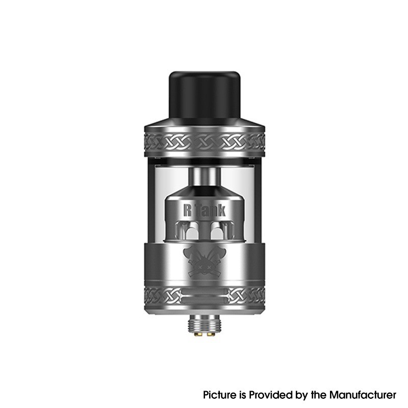 Oumier Wasp King RDA Rebuildable Dripping Vape Atomizer - Silver, 24mm, with BF Pin and Hellvape Dead Rabbit R Tank Vape Atomizer - Gunmetal for £32
