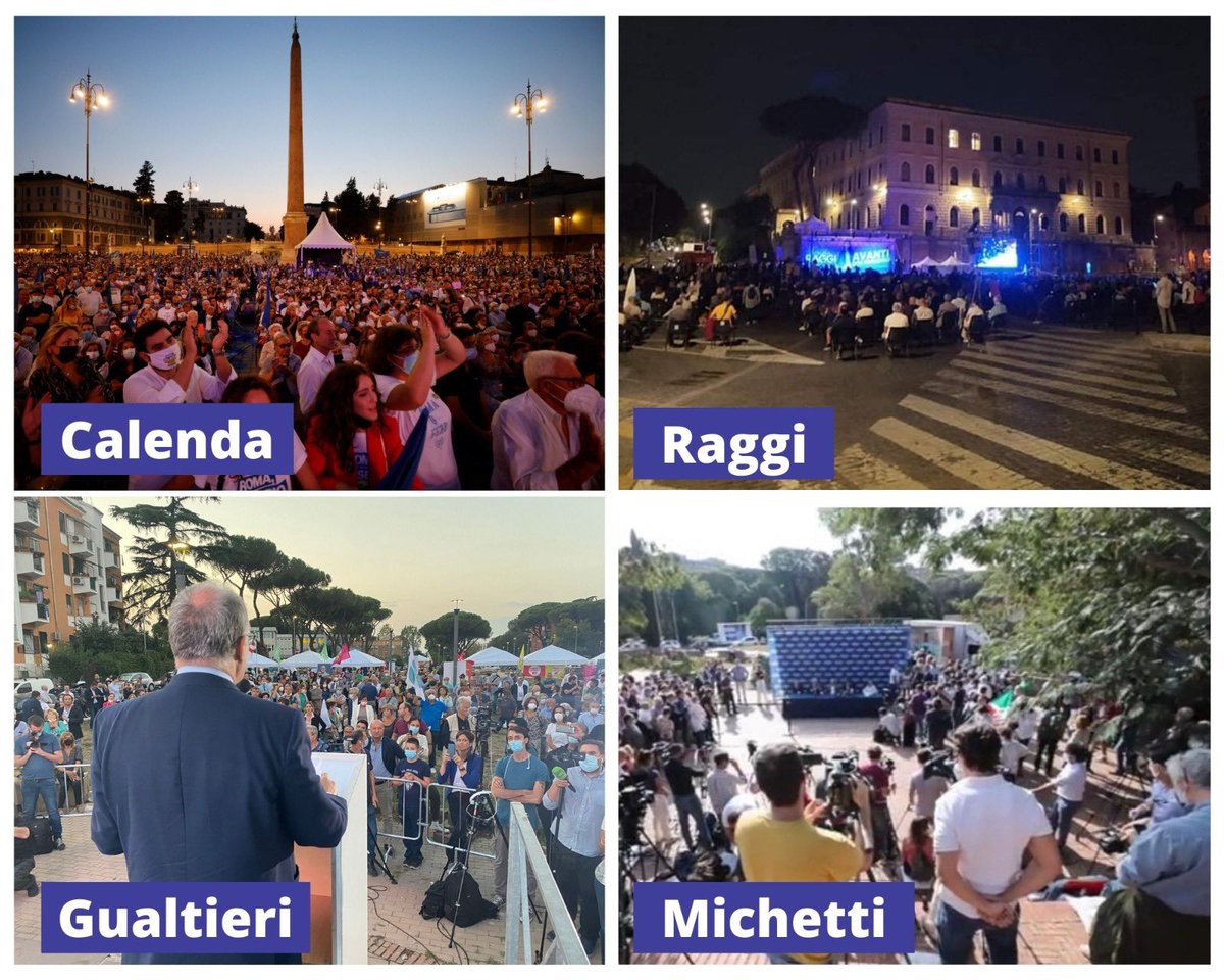 CalendaSindaco's tweet photo. Chiusure di campagna elettorale.

#RomaSulSerio https://t.co/u7fsZcyYiH