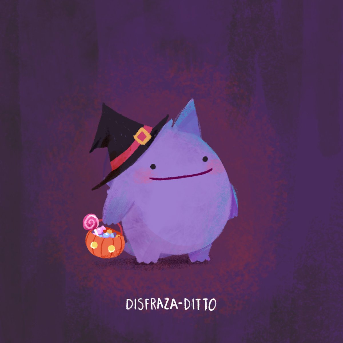 Que le den muchos dulces, dice.

Ya inció el #VDInk 💜 El primer tema es Pokemon fantasma por @miguelbasurto 👻🎃👻

#vdink #VDI #viernesdeilustracion #pokemon #ditto #gengar