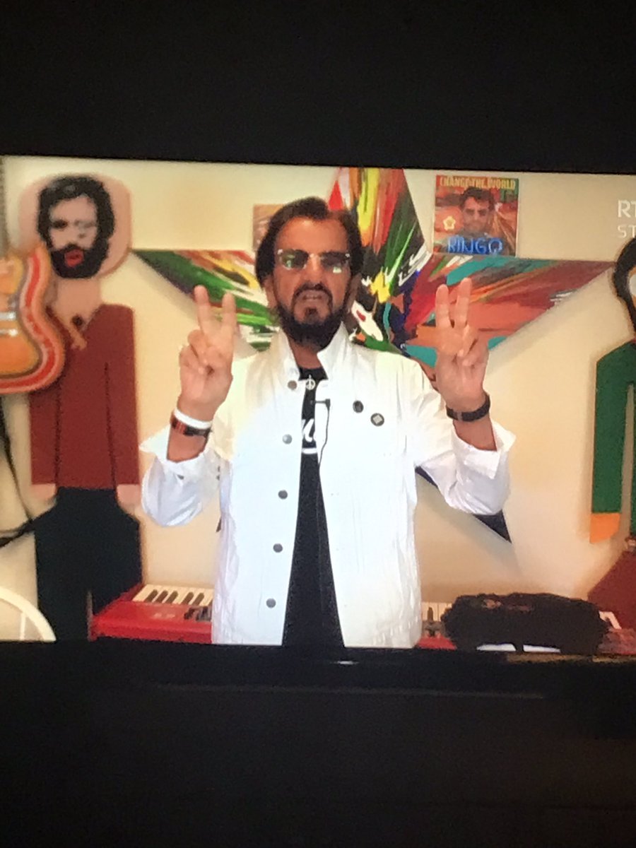 I was born in the 80s. How the hell have I more grey hair than one of the Beatles #RingoStarr  #latelate #BobGeldof