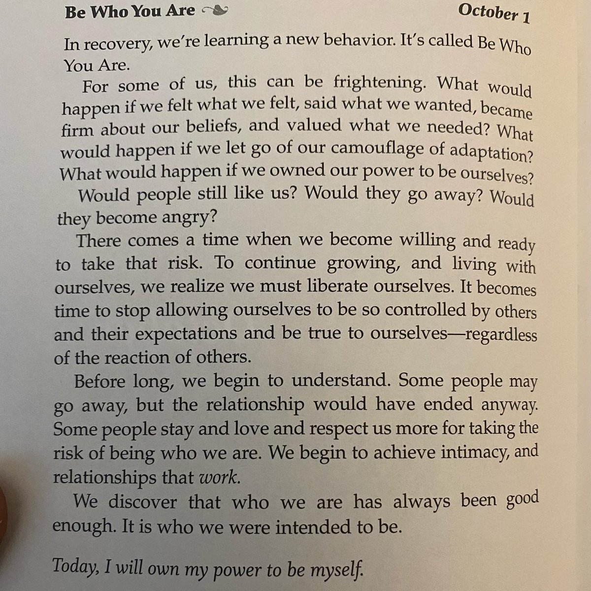#beyourself  My lesson for today was be yourself - liberate yourself - and watch yourself soar!  There are so many people who struggle with being their authentic selves.  I am a work in progress.  But I love the person I am becoming!  #selfdiscovery