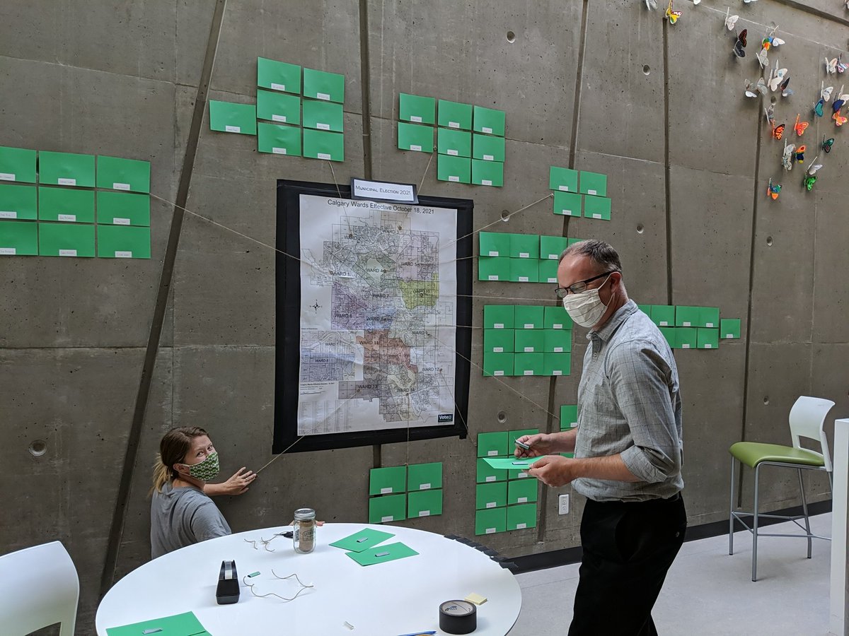 Grade 6 teachers working hard to setting up lessons on the local government through the upcoming municipal election. <a href="/rundlecollege/">Rundle Schools</a> <a href="/RCElementary/">Rundle Elementary</a>