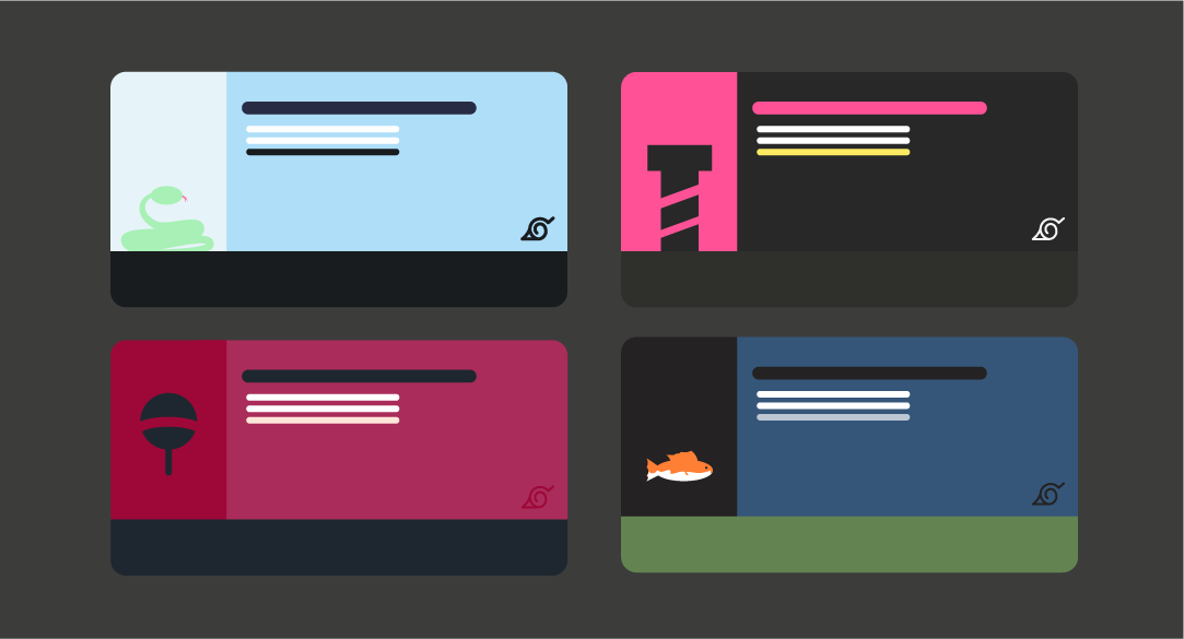endarlike's tweet photo. I made some card layouts for Team 7 #BORUTO https://t.co/g8sl85oHHF