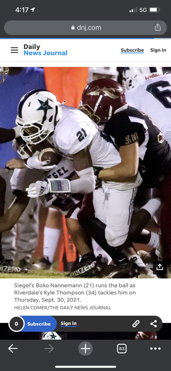 Boko returning a kick in last night’s game! dnj.com/picture-galler… ⁦<a href="/bokonj/">boko</a>⁩