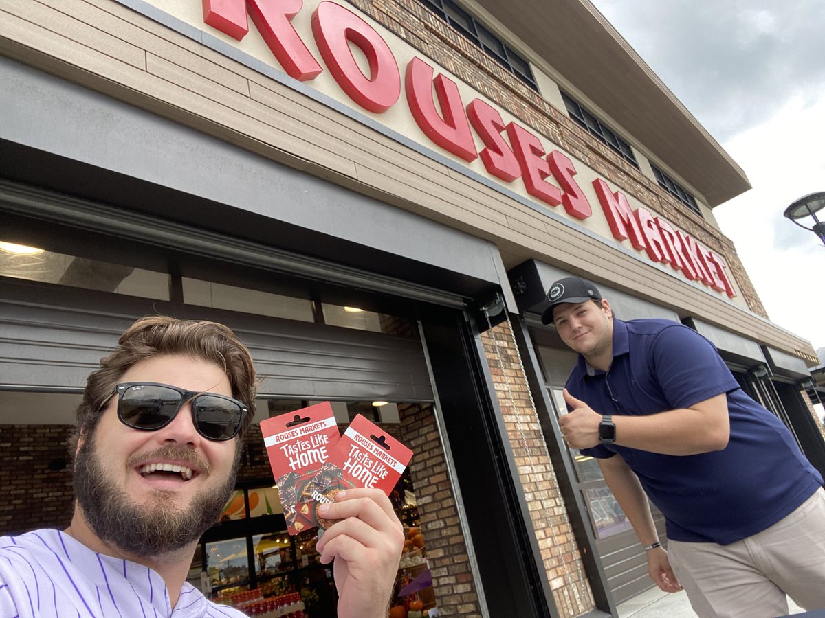 Come out to @RousesMarkets on Burbank & Lee and holler at me! I have two $104.50 gift cards to give away and a pair of tix to the game tomorrow!
