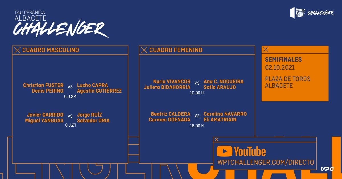 📡 Sábado de SE_MI_FI_NA_LES que no te puedes perder. Sigue vibrando con el #WPTAlbaceteChallenger🔪.

¡Contamos contigo... y contigo... y contigo...!
🔴 wptchallenger.com/directo

<a href="/AytoAlbacete/">Ayuntamiento de Albacete</a> <a href="/DipualbaDeporte/">Dipualba Deporte</a> <a href="/deportesclm/">Deportes Castilla-La Mancha</a> <a href="/fpclm/">FED. PADEL CLM</a>