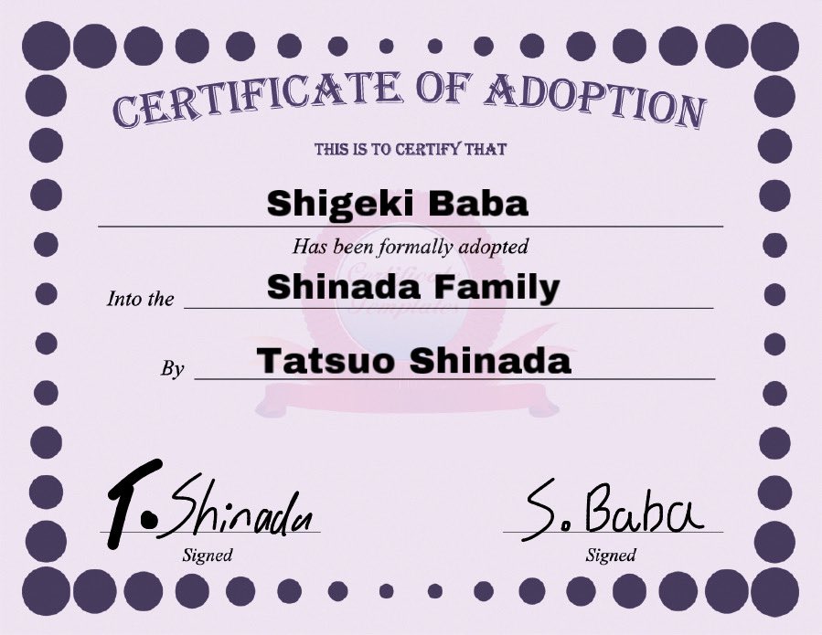 BasedShinada's tweet image. I am proud to say that my son, Baba, makes me extremely proud.