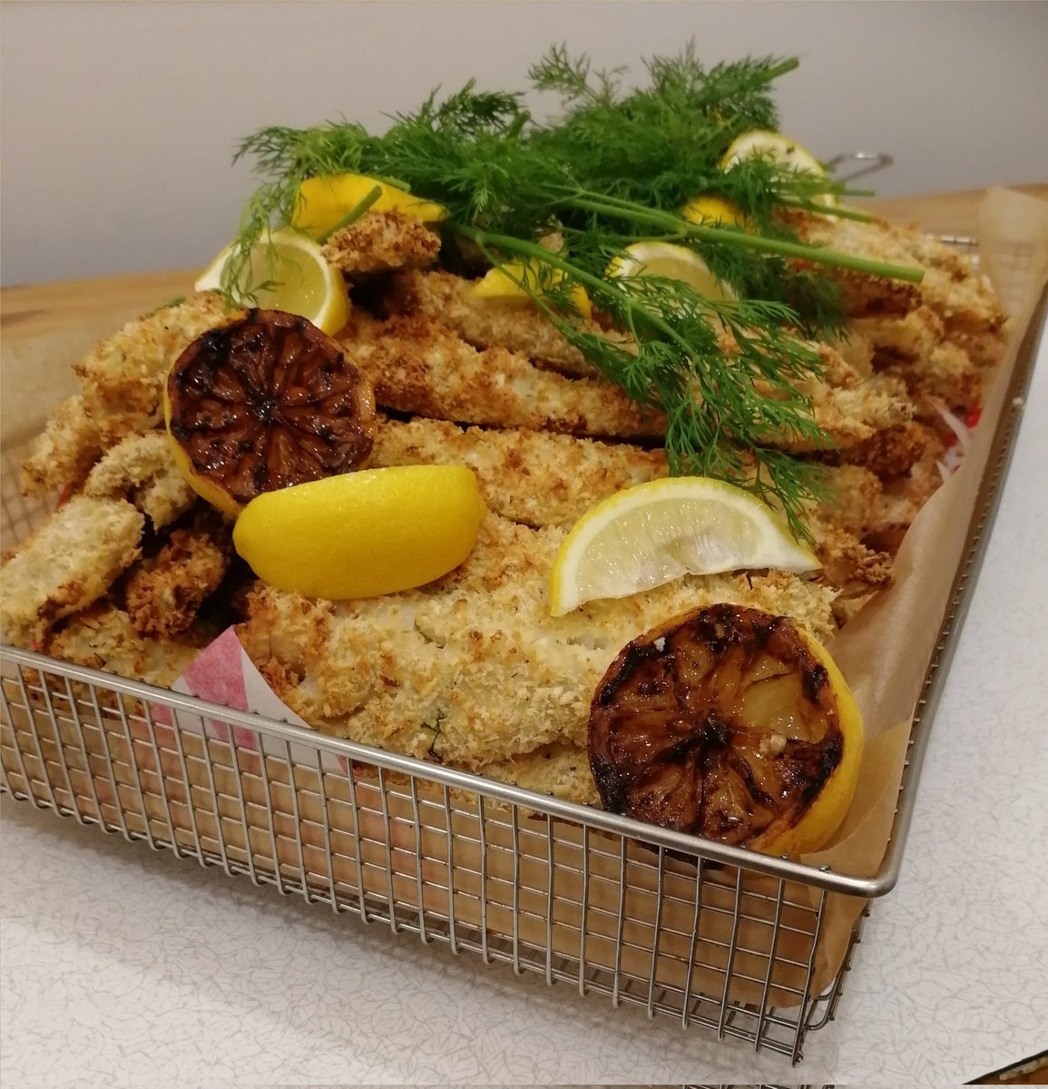 Lemon &amp; Dill Cod Fillet with Hand Cut Chips and all the trimmings at Fairfield &amp; Johnson <a href="/UppinghamSchool/">Uppingham School</a> , went down a treat 😋 @ChefSi71 <a href="/OxfordAndrew/">Andrew Oxford</a> @chefysimon <a href="/SarahMccubbin6/">Sarah Mccubbin</a> <a href="/OliCullers/">Oli Cullingworth</a>