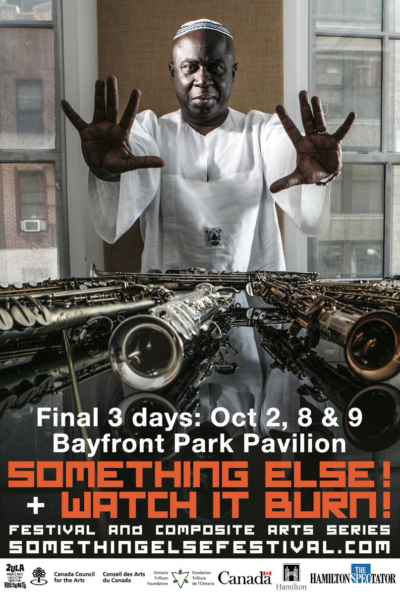 Something Else! at — Oct 2 + w/ Supercrawl "On the Bay" Oct 8, 9 - mailchi.mp/78c715af79e7/s…

Oct 2
So Long 7
Adrean Farrugia Trio
Gilliam/Milmine/Pottie
English/Morningstar
VOC Silent Film Harmonic 
Oct 8+9 at Bayfront Supercrawl on the Bay
Sam Newsome 4 + Ochs-Robinson+++