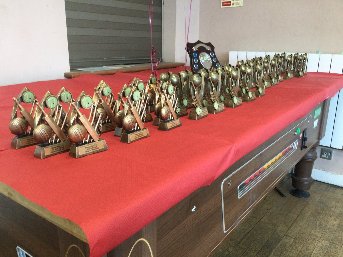 BeckenhamCC's tweet photo. End of season Junior Awards Night tonight at Foxgrove. 58 trophies to give out across 14 teams plus a couple of special awards. #talentonshow #playerrecognition https://t.co/p7ok1Ef2oO